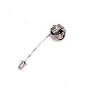 Silver knot pin